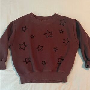 Starry Maroon Kids Sweatshirt